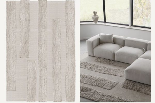 Teppich Punja Bricks Wolle 180 x 270 cm sand melange Rabatt – Bild 4