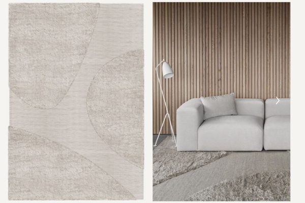 Teppich Punja Plasma Wolle 300 x 400 cm sand melange Zu verkaufen